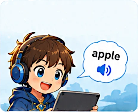 英語の発音学習画面